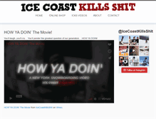 Tablet Screenshot of icecoastkillsshit.com